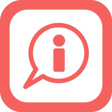 Bilgi. Web simgesi vektör illüstrasyonu