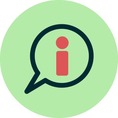 Bilgi. Web simgesi vektör illüstrasyonu