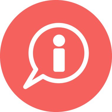 Bilgi. Web simgesi vektör illüstrasyonu