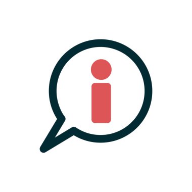 Bilgi. Web simgesi vektör illüstrasyonu