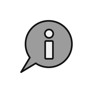 Bilgi. Web simgesi vektör illüstrasyonu