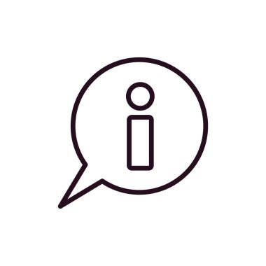 Bilgi. Web simgesi vektör illüstrasyonu