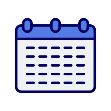 Takvim simgesi, vektör illüstrasyon tasarımı