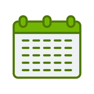 Takvim simgesi, vektör illüstrasyon tasarımı