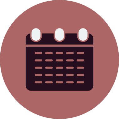 Takvim simgesi, vektör illüstrasyon tasarımı