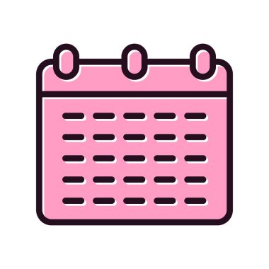 Takvim simgesi, vektör illüstrasyon tasarımı