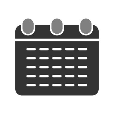 Takvim simgesi, vektör illüstrasyon tasarımı