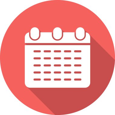 Takvim simgesi, vektör illüstrasyon tasarımı