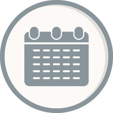 Takvim simgesi, vektör illüstrasyon tasarımı