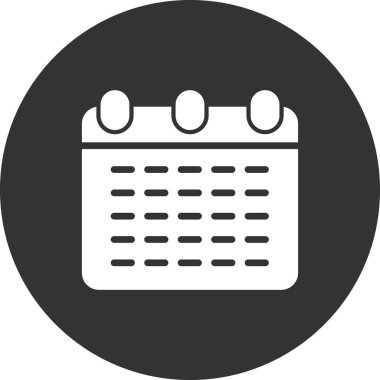 Takvim simgesi, vektör illüstrasyon tasarımı