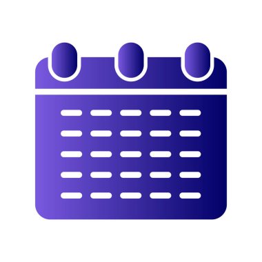 Takvim simgesi, vektör illüstrasyon tasarımı