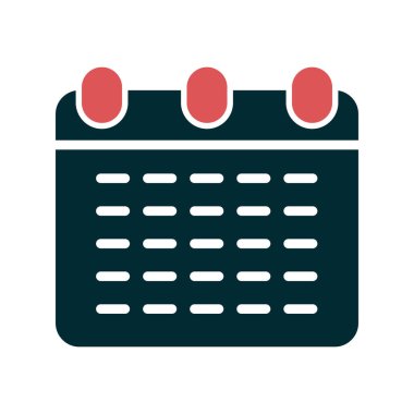 Takvim simgesi, vektör illüstrasyon tasarımı