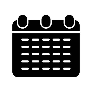 Takvim simgesi, vektör illüstrasyon tasarımı
