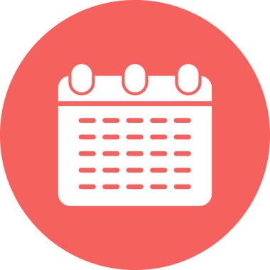 Takvim simgesi, vektör illüstrasyon tasarımı