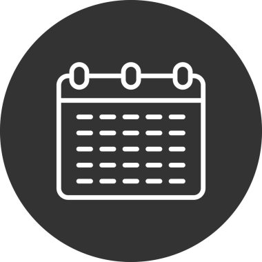 Takvim simgesi, vektör illüstrasyon tasarımı