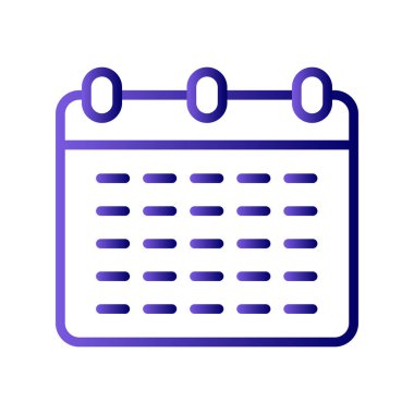 Takvim simgesi, vektör illüstrasyon tasarımı