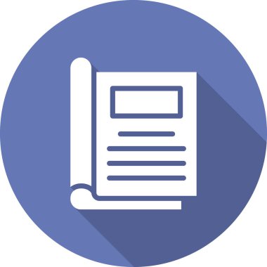 Kişisel ve ticari kullanım için gazete illüstrasyon simgesi