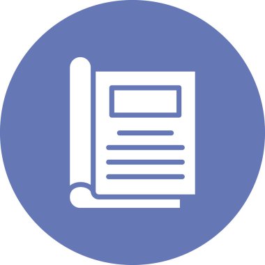 Kişisel ve ticari kullanım için gazete illüstrasyon simgesi