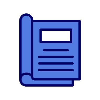 Kişisel ve ticari kullanım için gazete illüstrasyon simgesi