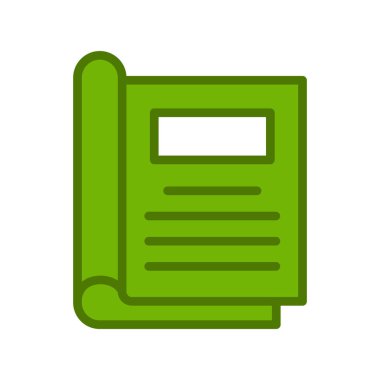 Kişisel ve ticari kullanım için gazete illüstrasyon simgesi