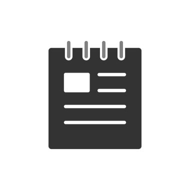 Not defteri simgesi, basit vektör çizim