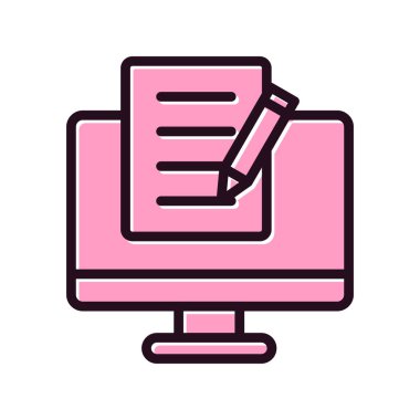 Notlar, basit vektör illüstrasyon tasarımı