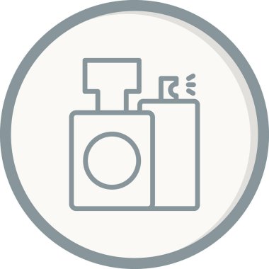 Parfüm basit simgesi, vektör çizim