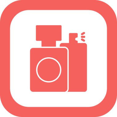 Parfüm basit simgesi, vektör çizim