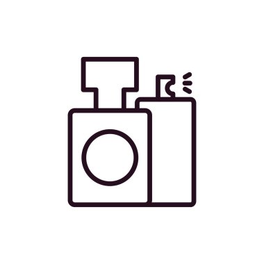 Parfüm basit simgesi, vektör çizim