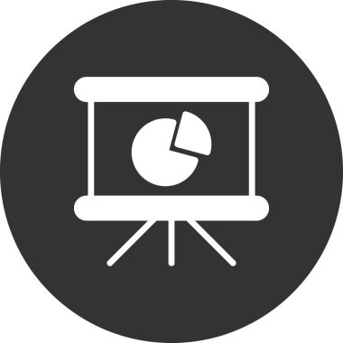 Pasta grafiği basit simgesi, vektör çizim