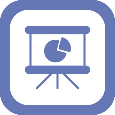 Pasta grafiği basit simgesi, vektör çizim