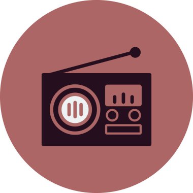 radyo simgesi vektör illüstrasyonu