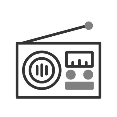 radyo simgesi vektör illüstrasyonu