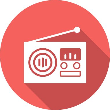 radyo simgesi vektör illüstrasyonu