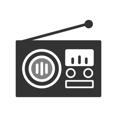 radyo simgesi vektör illüstrasyonu