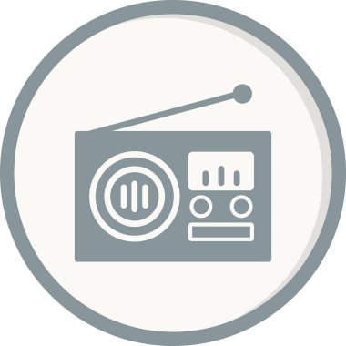 radyo simgesi vektör illüstrasyonu