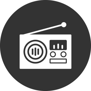 radyo simgesi vektör illüstrasyonu