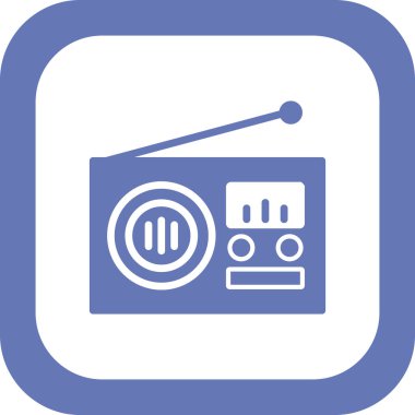 radyo simgesi vektör illüstrasyonu