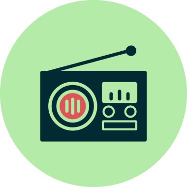 radyo simgesi vektör illüstrasyonu