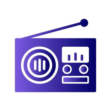 radyo simgesi vektör illüstrasyonu