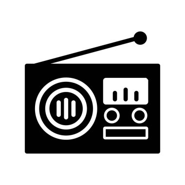 radyo simgesi vektör illüstrasyonu