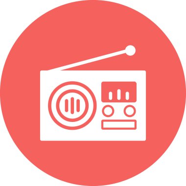 radyo simgesi vektör illüstrasyonu