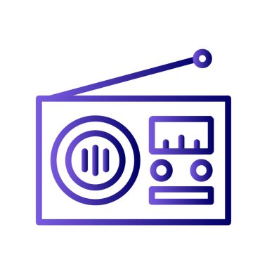 radyo simgesi vektör illüstrasyonu