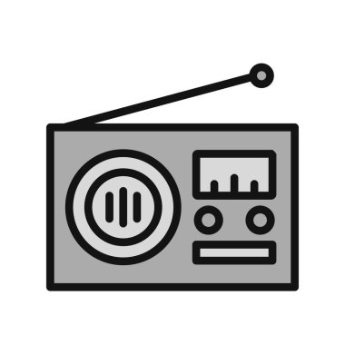 radyo simgesi vektör illüstrasyonu