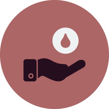 Basit dezenfektan simgesi, vektör illüstrasyonu