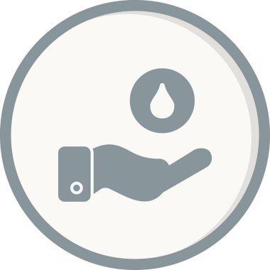 Basit dezenfektan simgesi, vektör illüstrasyonu