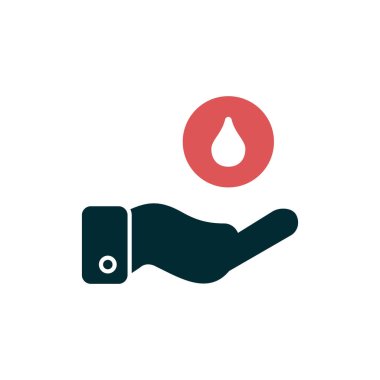 Basit dezenfektan simgesi, vektör illüstrasyonu