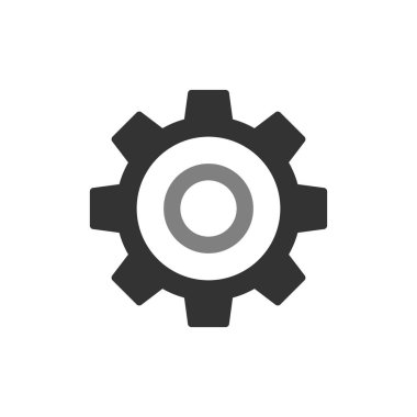 Ayarlar basit simgesini, vektör çizim