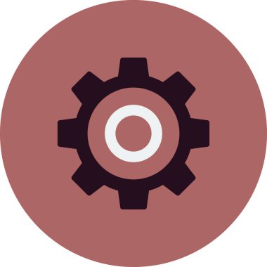 Ayarlar basit simgesini, vektör çizim