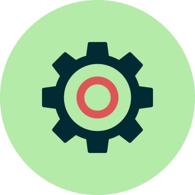 Ayarlar basit simgesini, vektör çizim